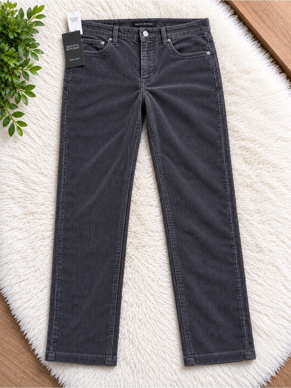 Goodfellow & Co Straight-Leg Charcoal Corduroy Jeans